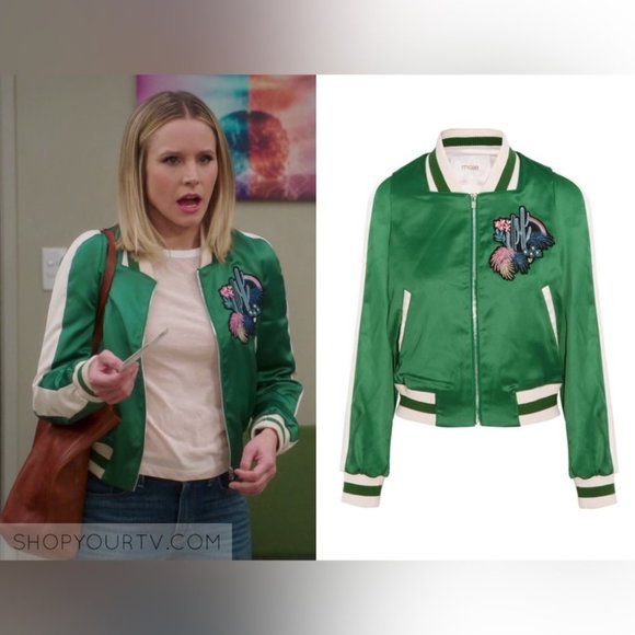 Maje Satin Bomber Jacket with Embroidered Floral Design - Picture 5 of 16